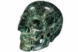 Polished, Bluish-Green Apatite Skull #111709-2